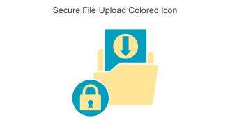 Secure File Upload Colored Icon In Powerpoint Pptx Png And Editable Eps Format