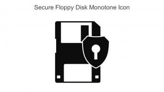 Secure Floppy Disk Monotone Icon In Powerpoint Pptx Png And Editable Eps Format