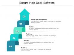 Secure help desk software ppt powerpoint presentation file guidelines cpb