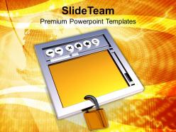Secure internet browser internet powerpoint templates ppt themes and graphics