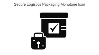 Secure Logistics Packaging Monotone Icon In Powerpoint Pptx Png And Editable Eps Format