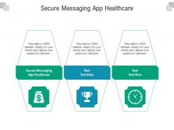 Secure messaging app healthcare ppt powerpoint presentation file summary cpb