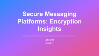 Secure Messaging Platforms Encryption Insights PPT Presentation AT