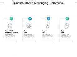 Secure mobile messaging enterprise ppt powerpoint presentation styles file formats cpb