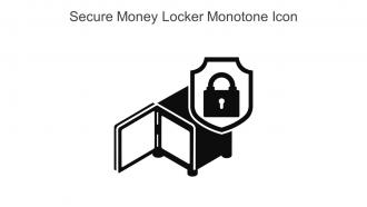 Secure Money Locker Monotone Icon In Powerpoint Pptx Png And Editable Eps Format