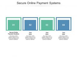 Secure online payment systems ppt powerpoint presentation show example file cpb