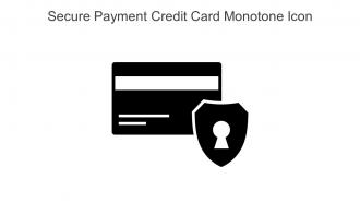 Secure Payment Credit Card Monotone Icon In Powerpoint Pptx Png And Editable Eps Format
