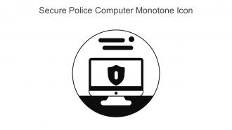 Secure Police Computer Monotone Icon In Powerpoint Pptx Png And Editable Eps Format