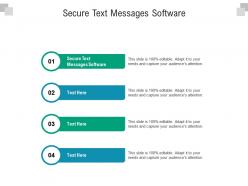 Secure text messages software ppt powerpoint presentation inspiration designs download cpb
