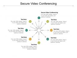 Secure video conferencing ppt powerpoint presentation inspiration graphics download cpb