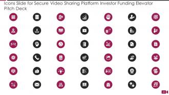 Secure video sharing platform investor funding elevator pitch deck ppt template