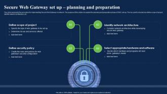 Secure Web Gateway Planning And Preparation Network Security Using Secure Web Gateway