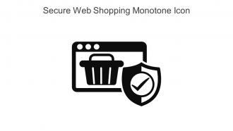 Secure Web Shopping Monotone Icon In Powerpoint Pptx Png And Editable Eps Format