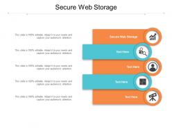 Secure web storage ppt powerpoint presentation summary maker cpb