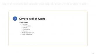 Secure Your Digital Assets With Crypto Wallets Powerpoint Presentation Slides Good Image