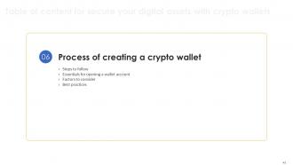 Secure Your Digital Assets With Crypto Wallets Powerpoint Presentation Slides Interactive Image