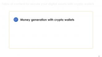 Secure Your Digital Assets With Crypto Wallets Powerpoint Presentation Slides Professionally Image