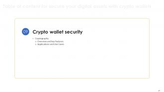Secure Your Digital Assets With Crypto Wallets Powerpoint Presentation Slides Engaging Image