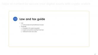 Secure Your Digital Assets With Crypto Wallets Powerpoint Presentation Slides Impactful Images