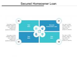 Secured homeowner loan ppt powerpoint presentation slides inspiration cpb