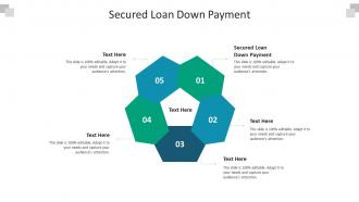 Secured loan down payment ppt powerpoint presentation layouts mockup cpb