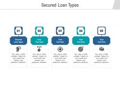 Secured loan types ppt powerpoint presentation infographics show cpb