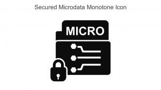 Secured Microdata Monotone Icon In Powerpoint Pptx Png And Editable Eps Format
