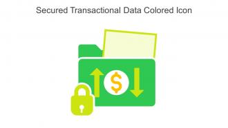 Secured Transactional Data Colored Icon In Powerpoint Pptx Png And Editable Eps Format