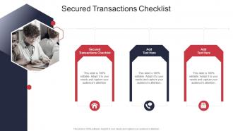 Secured Transactions Checklist In Powerpoint And Google Slides Cpb