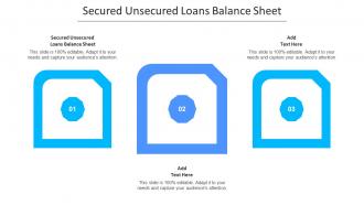 Secured Unsecured Loans Balance Sheet Ppt Powerpoint Presentation Slides Cpb
