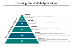 Securing cloud web applications ppt powerpoint presentation icon templates cpb