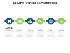 Securing financing new businesses ppt powerpoint presentation model examples cpb