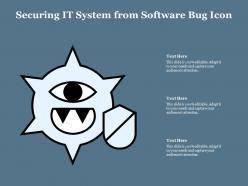Securing it system from software bug icon