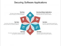 Securing software applications ppt powerpoint presentation file maker cpb