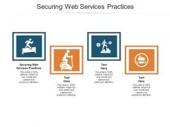 Securing web services practices ppt powerpoint presentation model layouts cpb