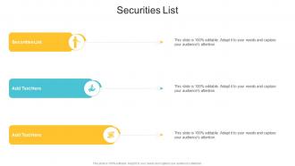 Securities List In Powerpoint And Google Slides Cpb