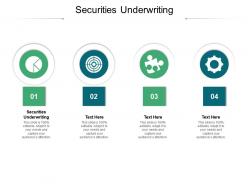 Securities underwriting ppt powerpoint presentation pictures guide cpb