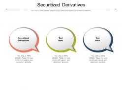 Securitized derivatives ppt powerpoint presentation slides graphics design cpb