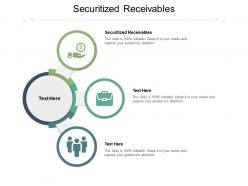 Securitized receivables ppt powerpoint presentation gallery brochure cpb