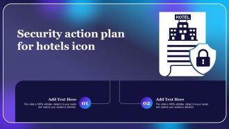 Security Action Plan For Hotels Icon