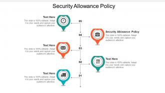 Security allowance policy ppt powerpoint presentation outline brochure cpb