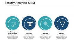 Security analytics siem ppt powerpoint presentation ideas picture cpb