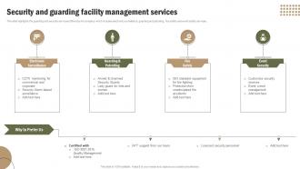 Security And Guarding Facility Management Services Office Spaces And Facility Management Service