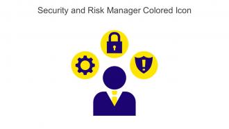 Security And Risk Manager Colored Icon In Powerpoint Pptx Png And Editable Eps Format