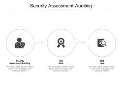 Security assessment auditing ppt powerpoint presentation summary slide download cpb
