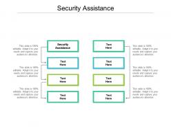 Security assistance ppt powerpoint presentation gallery mockup cpb