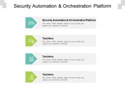 Security automation and orchestration platform ppt powerpoint presentation layout cpb