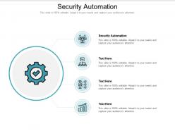 Security automation ppt powerpoint presentation slides template cpb