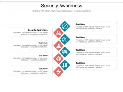 Security awareness ppt powerpoint presentation infographics diagrams cpb