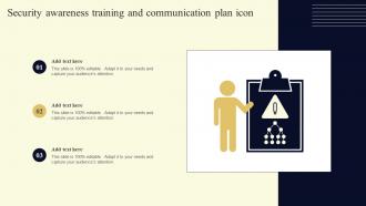 Security Awareness Training And Communication Plan Icon